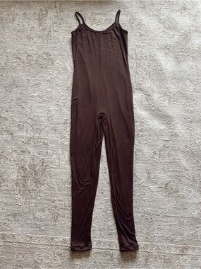 Bumpsuit The Kate Maternity Jumpsuit Chocolate Brown Women's Unitard One-piece S
